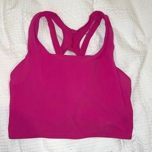 Lululemon Stash It Bra!!! Hot pink size 6!